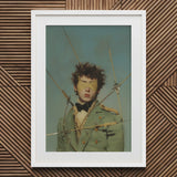 Bullseye - Surreal 18th Century Gay Military Art Print / Canvas Green Military-style Jacket Bow Tie White Frame Saint Sebastian, Prints