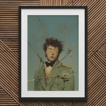 Bullseye - Surreal 18th Century Gay Military Art Print / Canvas, Saint Sebastian, Surreal 18th Century, Gay Military Art