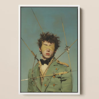 Bullseye - Surreal 18th Century Gay Military Art Print / Canvas, Saint Sebastian, Surreal 18th Century, Gay Military Art