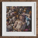 Bunked Twunk - Trashy Lowbrow Gay Punk Art Print / Canvas, 12x12’’ / 31x31cm / White Frame / Matboard, Posters Prints & Visual Artwork,