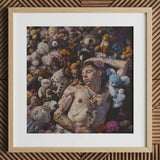 Bunked Twunk - Trashy Lowbrow Gay Punk Art Print / Canvas, Shirtless Twunk Slumbers, Lowbrow Gay Punk, Punk Homoerotic Art