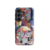Burggarten - Paul Klee Phone Case Samsung Galaxy S24 / Matte Vibrant Geometrically Patterned Phone Case Mosaic-style Portrait Shades Paul
