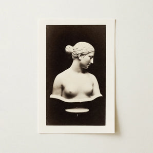 Bust of Greek Slave - Hiram Powers Art Print / Canvas, Hiram Powers, Greek Slave, Young Woman Tilts, Cycladic Stillness Running, Bare