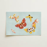 Butterflies - Kamisaka Sekka Chō Senshu Art Print / Canvas, Kamisaka Sekka’s Vibrant Butterflies, Japan’s Artistic Renaissance, Chō Senshu
