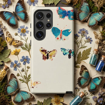 Butterflies - Odilon Redon Watercolor Phone Case, Mobile Cases, Toby Leon