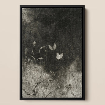 Butterflies - Impresión artística de William Baxter Closson / Lienzo, 12x17’’ / A3 / Marco negro, Pósters, impresiones y obra visual, Toby Leon