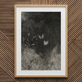 Butterflies - William Baxter Closson Art Print / Canvas Framed Monochrome Artwork Field Tall Grass, Meadow Stems Prints