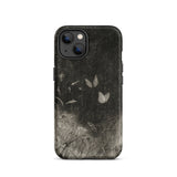 Butterflies - William Baxter Closson Phone Case Iphone 13 / Matte Black Phone Case Distressed Vintage-style Design Delicate White William