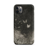 Butterflies - William Baxter Closson Phone Case Iphone 11 Pro Max / Matte Black Textured Phone Case Monochrome Illustration Butterflies