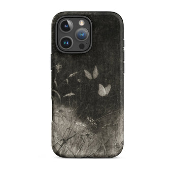 Butterflies - William Baxter Closson Phone Case Iphone 16 Pro Max / Matte Black Phone Case Textured Vintage-style Illustration Delicate