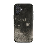 Butterflies - William Baxter Closson Phone Case Iphone 16 Plus / Matte Black Textured Phone Case Vintage-style Illustration Two Pale