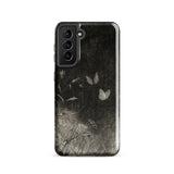 Butterflies - William Baxter Closson Phone Case Samsung Galaxy S21 / Gloss Black Phone Case Vintage-style Illustration Delicate White