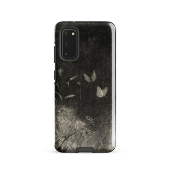 Butterflies - William Baxter Closson Phone Case Samsung Galaxy S20 / Gloss Black Phone Case Vintage-style Illustration Two Pale Butterflies