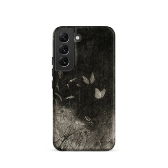 Butterflies - William Baxter Closson Phone Case Samsung Galaxy S22 / Matte Black Phone Case Vintage-style Illustration Two Pale Butterflies