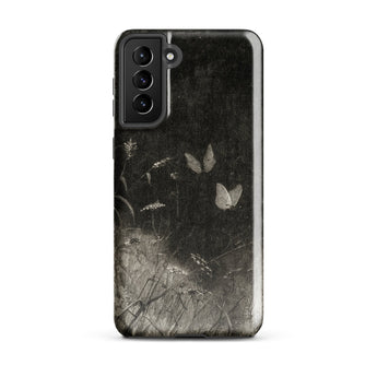 Butterflies - William Baxter Closson Phone Case Samsung Galaxy S21 Plus / Gloss Black Phone Case Vintage-style Illustration Two Butterflies