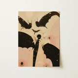 Butterfly Effect - Surreal Metamorphosis Art Print / Canvas Rectangular Stylized Figure Black Wings Bat-like, Prints