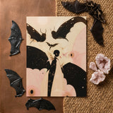 Butterfly Effect - Surreal Metamorphosis Art Print / Canvas Rectangular Art Print Stylized Illustration Bats Figure Black Surreal