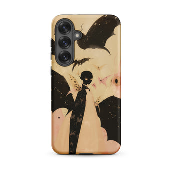 Butterfly Effect - Surreal Metamorphosis Art Samsung Case, Galaxy S25 Plus / Matte, Smartphone Spooky Bat-themed Case