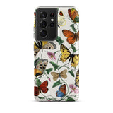 Butterfly & Moth - Paul Gervais Phone Case Samsung Galaxy S21 Ultra / Matte Vibrant Vintage-style Adorned Detailed Illustration Colorful