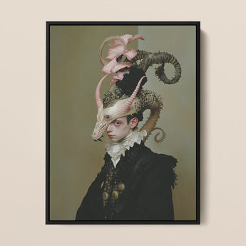 Cadmus - Stampa d'arte del Principe Drago Gay / Tela, 12x16’’ / 31x41cm / Cornice nera, Poster, Stampe e Opere d'arte visiva, Toby Leon