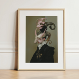 Cadmus - Gay Dragon Prince Art Print / Canvas, 12x16’’ / 31x41cm / Natural Frame / Matboard, Posters Prints & Visual Artwork, Toby Leon