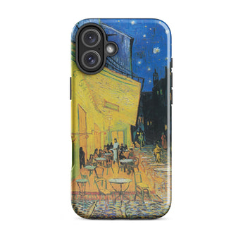 Cafe Terrace at Night - Vincent Van Gogh Phone Case, Iphone 16 Plus / Gloss, Mobile Cases, Toby Leon
