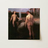 Cain and Abel - Laszlo Hegedus kunstprint / canvas, 12x12’’ / 31x31cm / Ongeframed / zonder rand, posterprints & visuele kunstwerken, Toby Leon