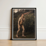 Cain - Julius Paulsen Fine Art Print / Canvas Black-framed Muscular Nude Male Figure Outdoor, Advances, Prints