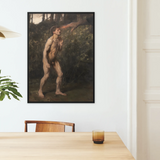 Cain - Julius Paulsen Fine Art Print / Canvas Framed Classical Painting Nude Male Figure Outdoor Forest Julius Paulsen Fine, Cain Advances,
