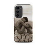 Cain - Wilhelm Von Gloeden Gay Phone Case Samsung Galaxy S23 Plus / Matte Sleek Minimalist Phone Case Sepia-toned Photograph Nude Man