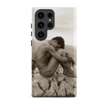 Cain - Wilhelm Von Gloeden Gay Phone Case Samsung Galaxy S23 Ultra / Matte Sleek Minimalist Phone Case Sepia-toned Artistic Print Nude