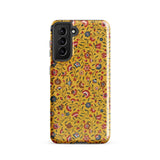 Carnations - Flower Pattern Fabric Phone Case, Samsung Galaxy S21 / Gloss, Mobile Cases, Toby Leon