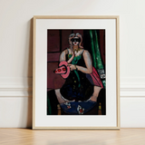 Carnival Mask - Max Beckmann Expressionism Art Print / Canvas, 12x16’’ / 31x41cm / Natural Frame / Matboard, Posters Prints & Visual
