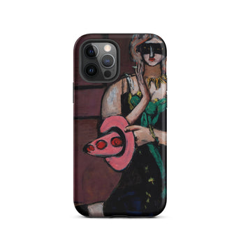 Carnaval Masker - Max Beckmann Iphone Hoesje, 12 Pro / Mat, Mobiele Telefoonhoesjes, Toby Leon