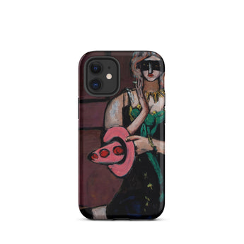 Carnival Mask - Max Beckmann Phone Case Iphone 12 Mini / Matte Iphone Case Painting Woman Max Beckmann, Beckmann’s Carnival Mask, German