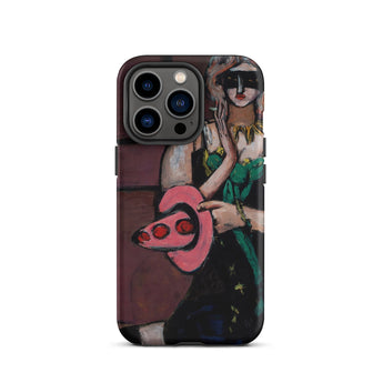 Carnival Mask - Max Beckmann Phone Case Iphone 13 Pro / Matte Iphone Case Painting Design Max Beckmann, Beckmann’s Carnival Mask, German