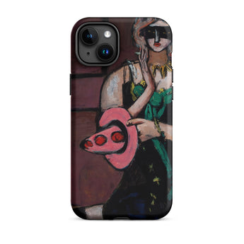 Carnival Mask - Max Beckmann Phone Case Iphone 15 Plus / Matte Artistic Phone Case Max Beckmann, Beckmann’s Carnival Mask, German