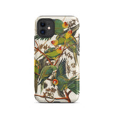 Carolina Parrots - John James Audubon Phone Case, Iphone 11 / Matte, Mobile Cases, Toby Leon