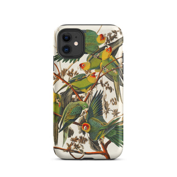 Carolina Parrots - John James Audubon Phone Case, Iphone 11 / Matte, Mobile Cases, Toby Leon