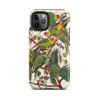 Carolina Parrots - John James Audubon Phone Case, Iphone 11 Pro / Matte, Mobile Cases, Toby Leon