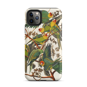 Carolina Parrots - John James Audubon Phone Case, Iphone 11 Pro Max / Matte, Mobile Cases, Toby Leon