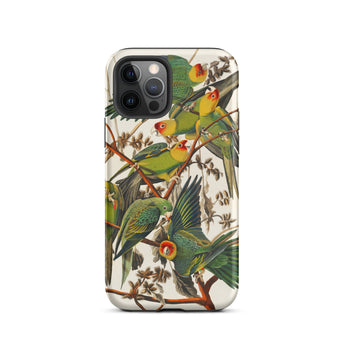 Carolina Parrots - John James Audubon Phone Case, Iphone 12 Pro / Matte, Mobile Cases, Toby Leon