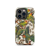 Carolina Parrots - John James Audubon Phone Case, Iphone 14 Pro / Matte, Mobile Cases, Toby Leon