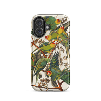 Carolina Parrots - John James Audubon Phone Case, Iphone 16 / Matte, Mobile Cases, Toby Leon