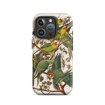 Carolina Parrots - John James Audubon Phone Case, Iphone 16 Pro / Matte, Mobile Cases, Toby Leon
