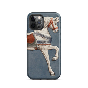Cavallo da giostra - Custodia Iphone acquerello di Henry Murphy, 12 Pro / opaca, Custodie per telefoni cellulari, Toby Leon