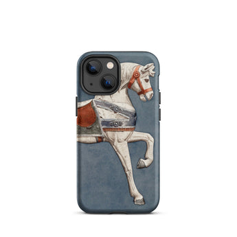 Cavallo da giostra - Custodia Iphone acquerello di Henry Murphy, 13 Mini / opaca, Custodie per telefoni cellulari, Toby Leon
