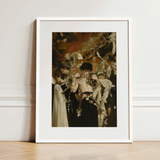 Carte Blanche - Surreal Gay Baroque Art Print / Canvas, 12x16’’ / 31x41cm / White Frame / Matboard, Posters Prints & Visual Artwork, Toby