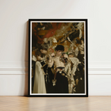 Black-framed Art Print Man Ornate Dark Attire Adorned Surreal Gay Baroque, Dream Incarnate