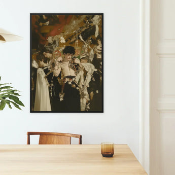 Carte Blanche - Surreal Gay Baroque Art Print / Canvas Black-framed Classical Painting Central Figure Dark, Dream Incarnate Prints